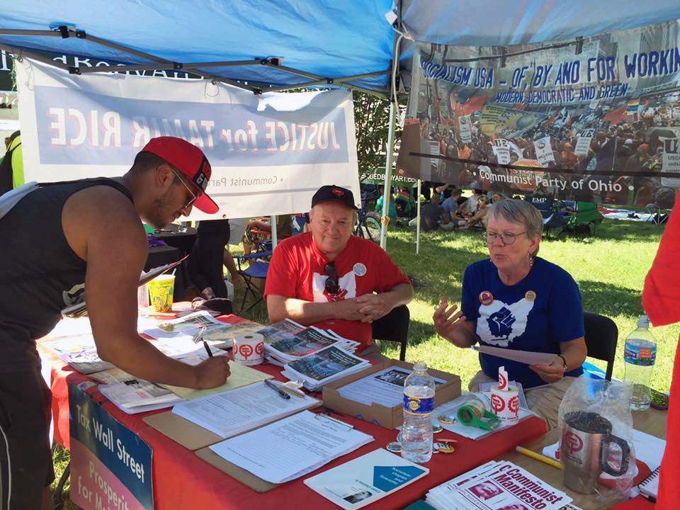 CPUSA table a hit at Columbus festival