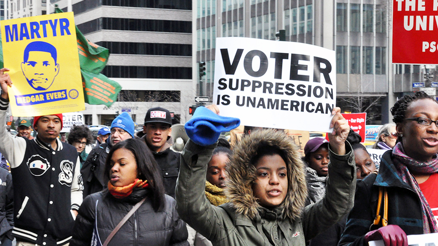 The fight for voting rights today