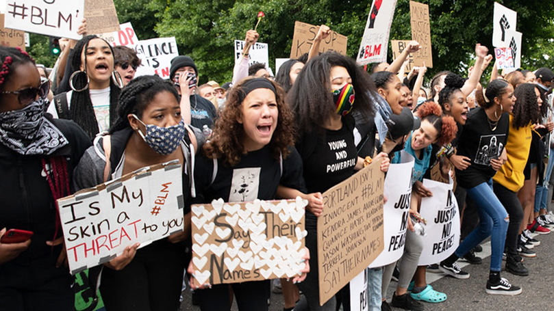 Baltimore activists protest fascist acts in Portland