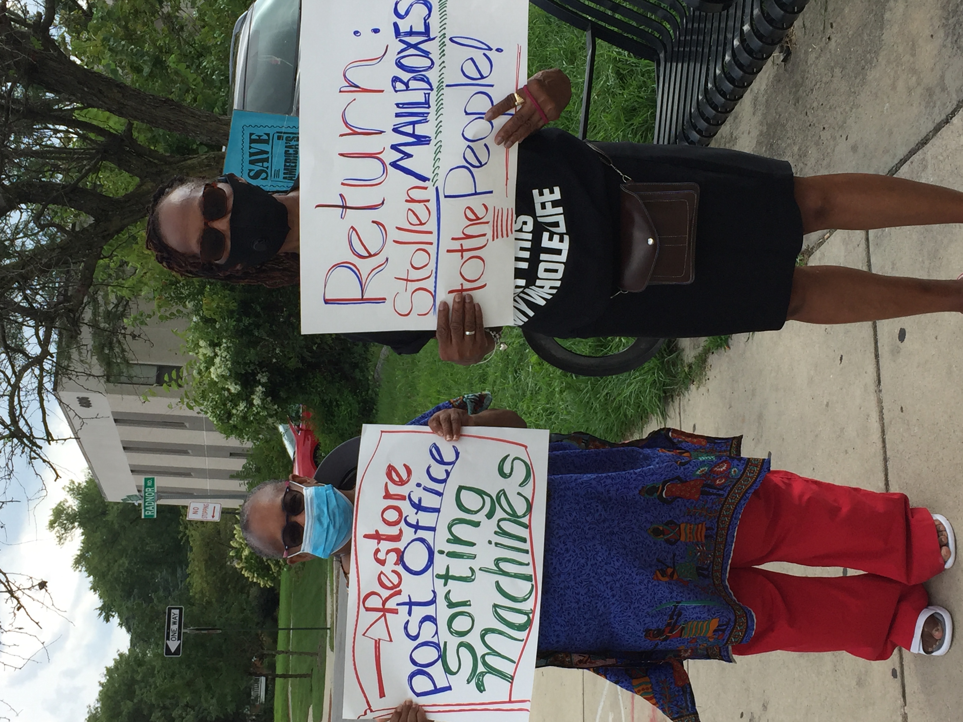 Baltimore residents rally for postal service, labor, and democracy