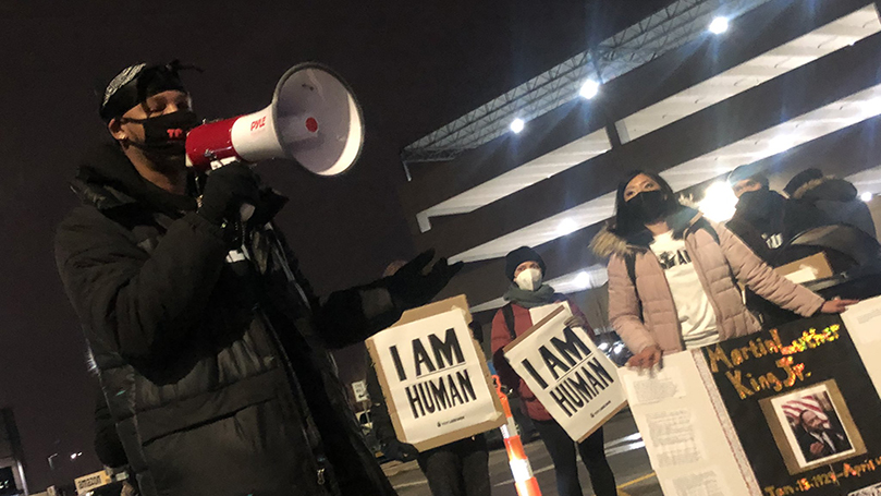 Amazon workers rally on MLK holiday: “We are going to win!”