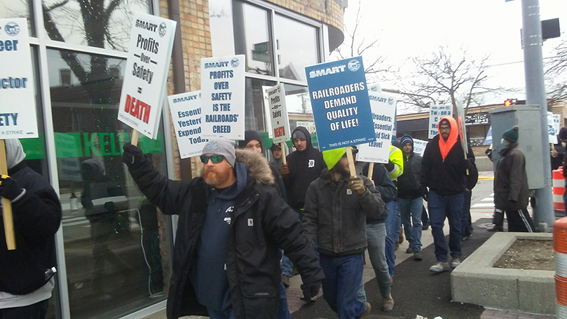 Detroit Communists join railroaders demanding safe staffing