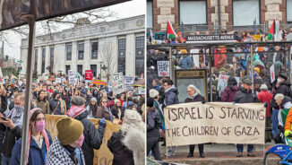 Thousands demonstrate for ceasefire in Cambridge, Mass.