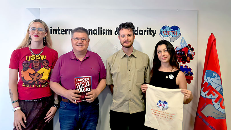 CPUSA labor activists foster international links in Cyprus