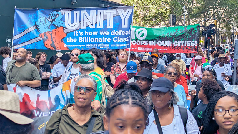 CPUSA members add street heat on Wall Street