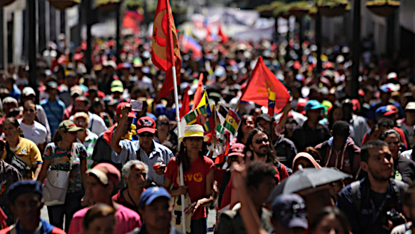 U.S. out of Venezuela now!